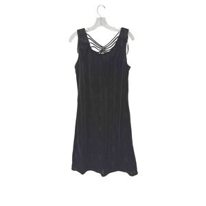 Molly Malloy Evening Dress Black Velvet Evening Formal Event Fairy Grunge Size 8